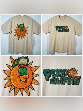 Feid Ferxxo Tour Shirt Men’s Size XL Ferxxocalipsis 2024 Official Merch Tan